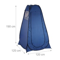 Relaxdays Pop-Up prezliekací stan UV 50+ - modrý - 190x120x120 cm 5