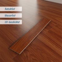 Relaxdays PVC podna obloga, samoljepljiva, 5 m² / 36 kom, izgled drva, crvenosmeđa 3