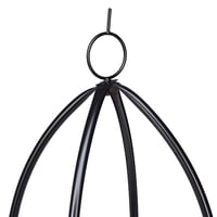 Suport pentru plante Relaxdays, set de 2, auto-susținut, pentru trandafiri și plante cățărătoare, rezistent la intemperii, 139 cm și 149 cm, negru 6