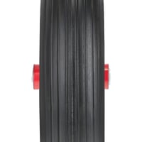Koleso na fúrik Relaxdays 3.50-8, plná guma, oceľový disk, odolné proti defektu, max. 100 kg, čierno-červené 6