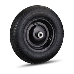 Roată de roabă Relaxdays 4.80/4.00-8, anvelopă pneumatică, roată de rezervă pentru roabă, jantă din oțel, valvă, până la 120 kg, negru