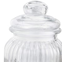 Relaxdays Súprava 6 sklenených dóz, 700 ml, s viečkom, vzduchotesné, priehľadné, na potraviny, doplnok na svadobný candy bar 7