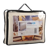 Relaxdays pravokutno sjenilo za terasu 4x5 m, vodootporno, otporno na UV zračenje, s užadima za zatezanje, za terasu i balkon, bež 9