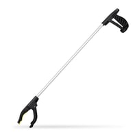 Relaxdays Univerzálny uchopovač, pomôcka na zbieranie odpadkov, predĺžená ruka pre seniorov, hliník, 76 cm, strieborno-čierna 1