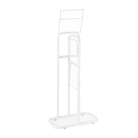 Suport pentru flori Relaxdays, metal, 4 niveluri, alb, raft etajat pentru balcon, terasă, interior și exterior 10