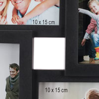 Relaxdays XXL kolážový fotorámik na 24 fotografií, 10x15 cm, formát na výšku alebo na šírku, plast, 53x85 cm, čierny 7