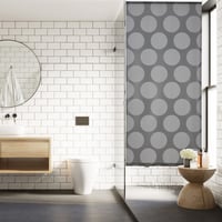 Relaxdays sprchová a vaňová roleta, vodoodpudivá, sivá, 80 x 240 cm, sťahovacia na strop alebo na okno 5