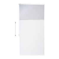 Roleta do sprchy Relaxdays, 80x240 cm, sťahovacia, do sprchy a na vaňu, na strop a okno, vodoodpudivá, biela 6