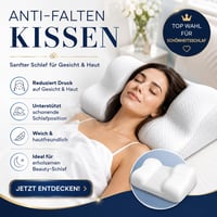 RelaxSleep Premium jastuk za spavanje na leđima - ergonomski jastuk za vrat i jastuk od memorijske pjene za stabilan položaj na leđima, protiv bora, nakon transplantacije kose, operacije nosa i grudi 4
