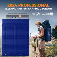 Relefree 140x200 cm Kétszemélyes Felfújható Kemping Matrac Vízálló Túrázáshoz 2