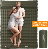 Relefree 140x200 cm Kétszemélyes Felfújható Matrac Lábpumpával Vízálló Kemping Matrac 2