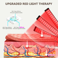 Relhafethy Infravörös Terápiás Lámpa 940nm 850nm 660nm LED Fényterapia Időzítővel Piros Fény Kezelés 3