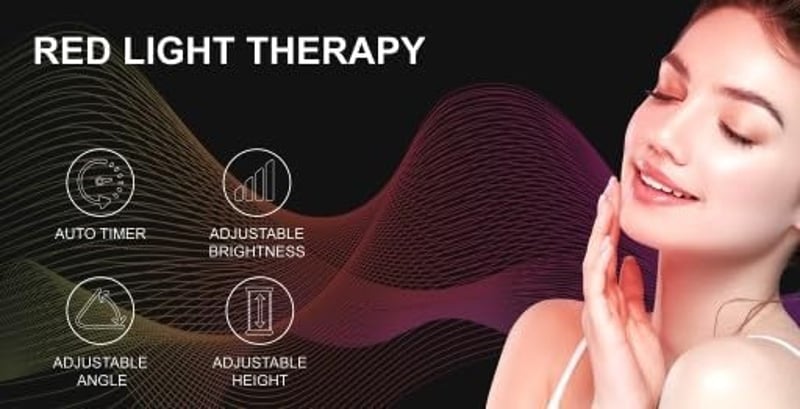 Relhafethy Infravörös Terápiás Lámpa 940nm 850nm 660nm LED Fényterapia Időzítővel Piros Fény Kezelés