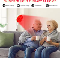 Relhafethy Vörös Fényterápiás Lámpa Talppal - 660nm & 850nm Infravörös, 3-az-1-ben Chip, Állítható Nyak, 100 LED, Időzítő Funkcióval Otthoni 5