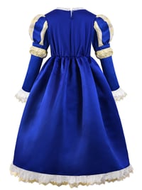 Kostým stredovekej princeznej ReliBeauty pre dievčatá s korunkou, šaty na Halloween, karneval alebo cosplay párty, veľkosť 140 2