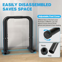 RELIFE Rebuild Your Life Dip Station Párhuzamos Rudak Edzőpad Otthoni Edzéshez - black 4