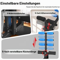Aparat pentru genuflexiuni RELIFE REBUILD YOUR LIFE cu benzi de rezistență, pentru întărirea abdomenului și a picioarelor, antrenament de forță acasă, tonifierea feselor și a picioarelor 6