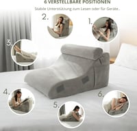 Relivy Olvasópárna Memory Foam Ortopédikus Hátpárna Ágyhoz és Kanapéhoz 3