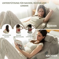 Relivy Olvasópárna Memory Foam Ortopédikus Hátpárna Ágyhoz és Kanapéhoz 4