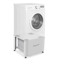 Postolje za perilicu rublja RELLES s ladicom, 500 kg, 60x54 cm - bijelo 1