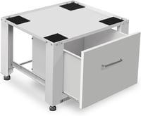 RELLES Mosógép Alap Fiókkal, 500 kg Terhelhetőség, Acél Pedesztál 60x54 cm 2