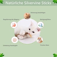 RELONGGI Matatabi Macskajáték 6db 23cm Fogápolás Macskamenta Stresszoldás 5