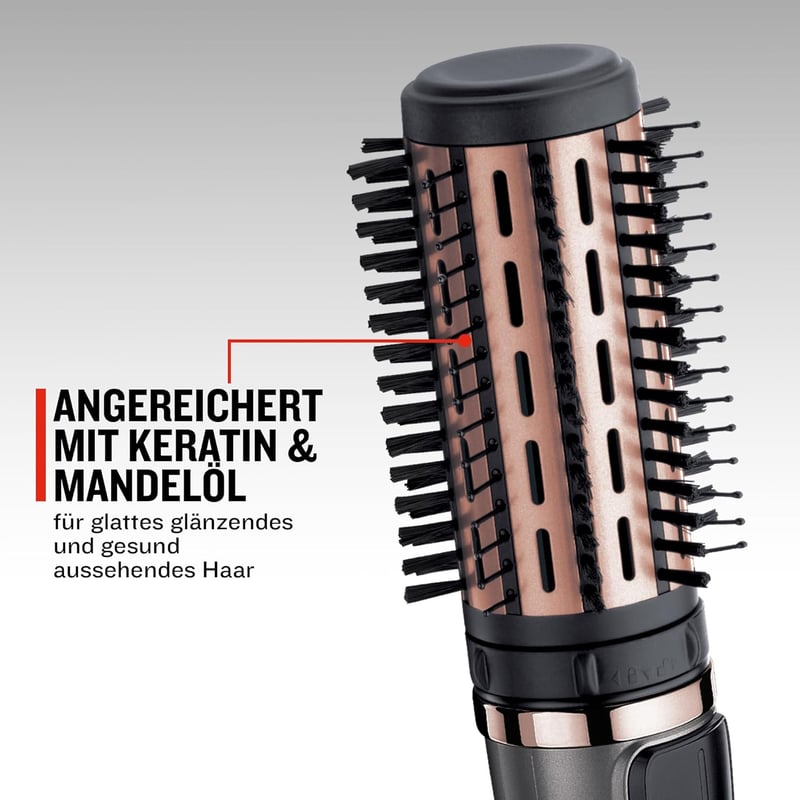 Remington AS8811 Forró Levegős Forgó Hajkefe Keratin Védelemmel 3 Fej + Hajcsipesz - Rotating hot air brush