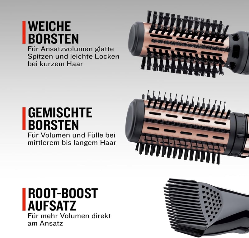 Remington AS8811 Forró Levegős Forgó Hajkefe Keratin Védelemmel 3 Fej + Hajcsipesz - Rotating hot air brush