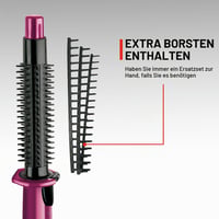 Perie de coafat cu abur Remington CB4N Flexibrush cu înveliș ceramic, roz 4