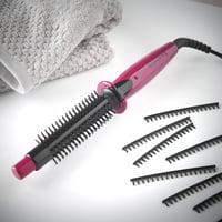 Perie de coafat cu abur Remington CB4N Flexibrush cu înveliș ceramic, roz 2