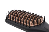 Perie de îndreptat părul și placă 2în1 Remington CB7400, cu peri antistatici cu înveliș ceramic, afișaj digital, 150-230°C, Negru 7