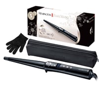 Ondulator de păr conic Remington CI951 Pearl Digital 13-25 mm, ecran LCD, înveliș ceramic, 130-210°C, pentru bucle naturale și onduleuri lejere (beach waves) 1