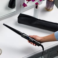 Ondulator de păr conic Remington CI951 Pearl Digital 13-25 mm, ecran LCD, înveliș ceramic, 130-210°C, pentru bucle naturale și onduleuri lejere (beach waves) 6