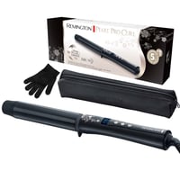 Ondulator de păr Remington CI9533 Pearl Digital 32 mm, afișaj LCD, înveliș ceramic, 130-210°C, negru, cu mănușă termorezistentă 1