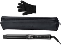 Ondulator de păr Remington CI9533 Pearl Digital 32 mm, afișaj LCD, înveliș ceramic, 130-210°C, negru, cu mănușă termorezistentă 3