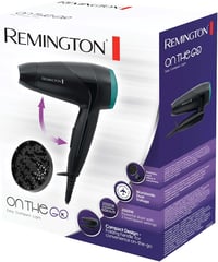 Remington D1500 2000W összecsukható utazó hajszárító diffúzorral - White 9