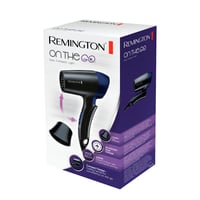 Cestovný sušič na vlasy Remington D2400 1400 W, skladací, celosvetové použitie 120/220-240 V, so stylingovým koncentrátorom, 2 stupne nastavenia teploty a rýchlosti prúdenia vzduchu 6