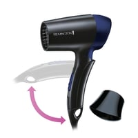 Cestovný sušič na vlasy Remington D2400 1400 W, skladací, celosvetové použitie 120/220-240 V, so stylingovým koncentrátorom, 2 stupne nastavenia teploty a rýchlosti prúdenia vzduchu 1