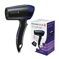 Cestovný sušič na vlasy Remington D2400 1400 W, skladací, celosvetové použitie 120/220-240 V, so stylingovým koncentrátorom, 2 stupne nastavenia teploty a rýchlosti prúdenia vzduchu 5