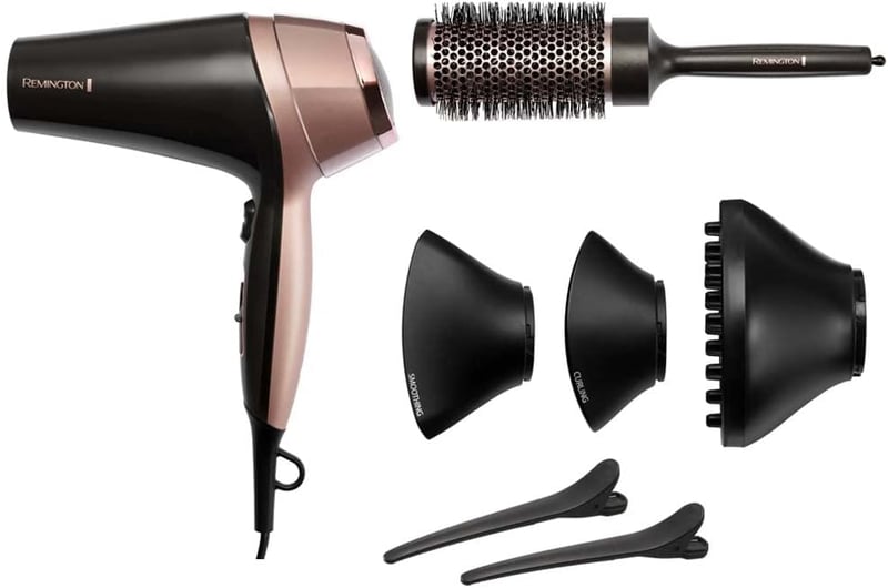 Remington D5707 2200W Ionos Hajszárító Göndörítő és Egyenesítő Funkcióval - Hair dryer "New Version"