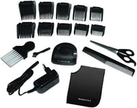 Mașină de tuns profesională Remington HC5811 - Lame ceramice auto-ascuțite, 0,8-40 mm, 10 piepteni atașabili, cu acumulator/fir, geantă din aluminiu 4
