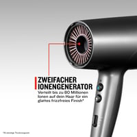 Uscător de păr Remington ONE D6078 cu tehnologie ionică, flux de aer 120 km/h, 5 accesorii: difuzor, accesoriu pentru fire rebele (flyaway), piepteni, concentrator, 8 setări de temperatură și viteză 2