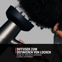 Uscător de păr Remington ONE D6078 cu tehnologie ionică, flux de aer 120 km/h, 5 accesorii: difuzor, accesoriu pentru fire rebele (flyaway), piepteni, concentrator, 8 setări de temperatură și viteză 3