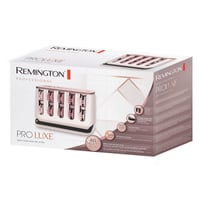 Set de bigudiuri electrice Remington PROluxe H9100, 20 bucăți, 2 dimensiuni (25 mm, 32 mm), tehnologie OPTIheat, roz/negru 9