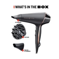 Uscător de păr Remington PROluxe Midnight AC9140B - performanță profesională, design negru 8