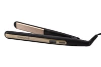 Žehlička na vlasy Remington S6500 Sleek & Curl so zaobleným dizajnom, ultra turmalínovo-keramickým povrchom, LCD displejom, 150-230 °C, čierna/béžová 2
