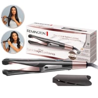 Remington S6606B Curl & Straight Confidence 2u1 multistyler uređaj za ravnanje i kovrčanje kose, zakrivljene grijaće ploče, 150-230°C 2