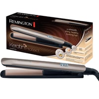 Žehlička na vlasy Remington S8540 Keratin Protect | Keramický povrch s mandľovým olejom | LCD displej | 10 teplotných nastavení 150-230 °C | 110 mm | Čierna 1