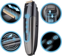 Remington Touch Tech Férfi Szakállvágó - Titán Bevonatú Pengék, GroomMotion Technológia, Vezeték Nélküli, Vízálló, Utazáshoz - beard trimmer 8
