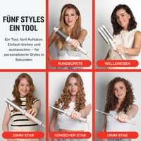 Multistyler Remington Trendology 5 v 1 CI41MS5E51 – súprava na úpravu vlasov: kulma, žehlička a vlnovač 5